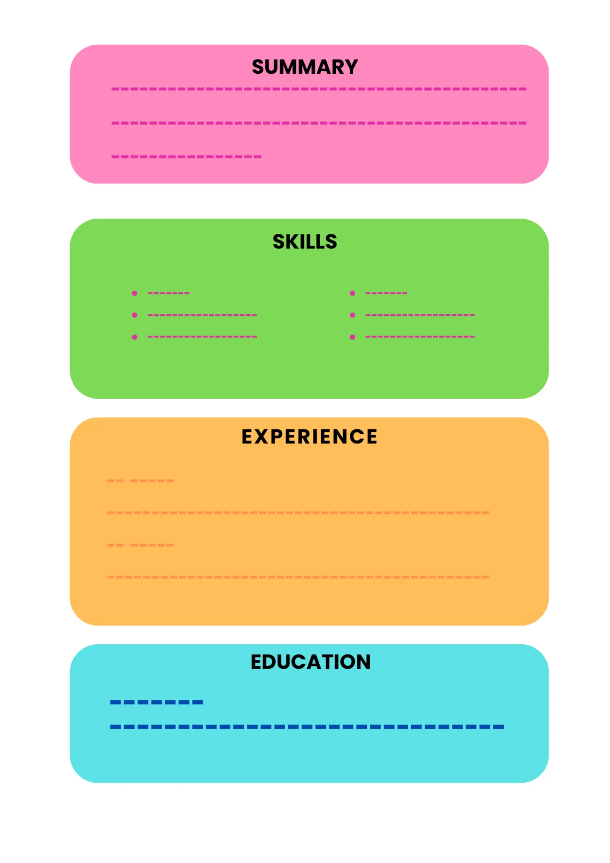 Combination Resume Format